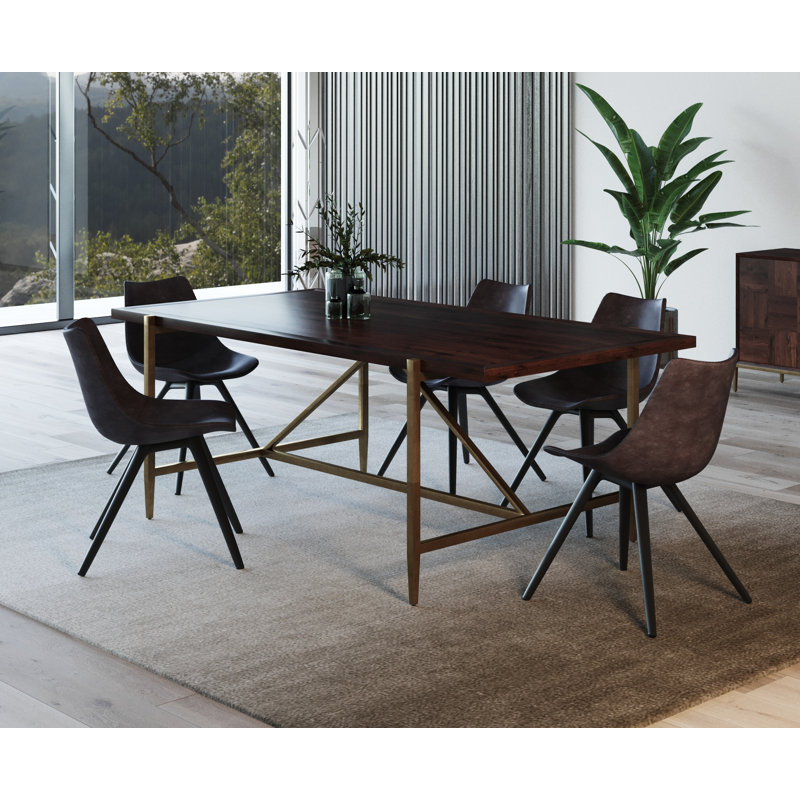 Mercury Row® Gerrity Metal Base Dining Table & Reviews Wayfair